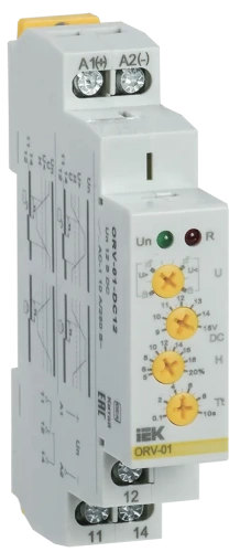 Реле напряжения ORV. 1ф 12 В DC IEK