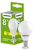 Лампа LED G45 шар 8Вт 230В 3000К E14 GENERICA